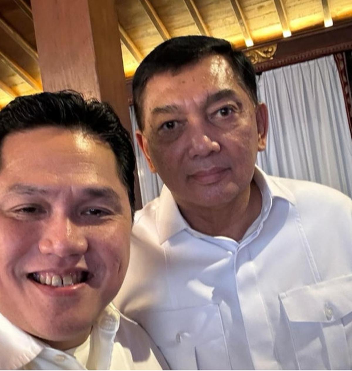 Erick Thohir dan Sjafrie Sjamsoeddin