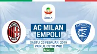 Serie A: AC Milan Vs Empoli (Bola.com/Adreanus Titus)