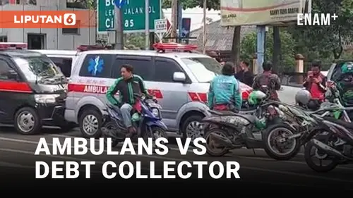 VIDEO: Viral! Debt Collector Tarik Mobil Ambulance di Depok