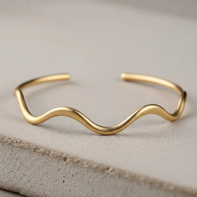 Desain Gelang Bangle Tipis dengan Finishing Matte Kekinian