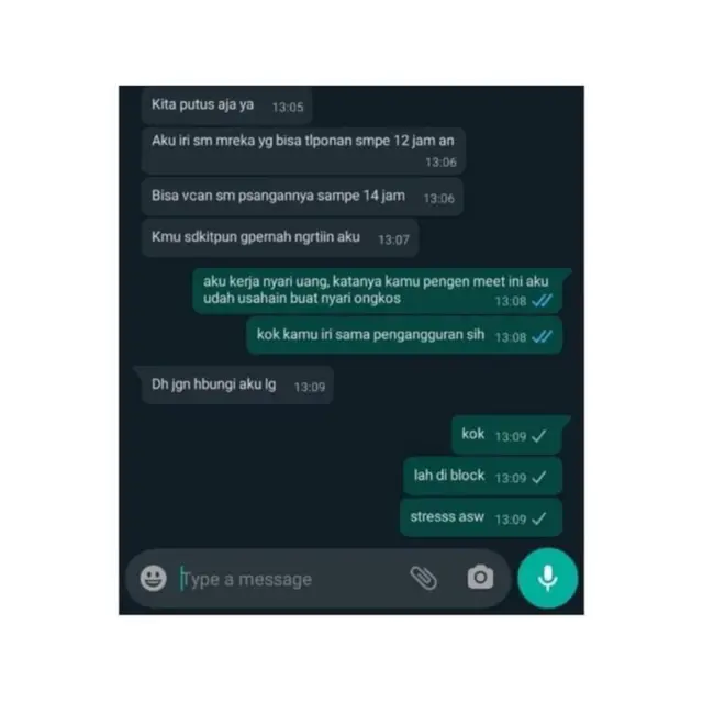 7 Chat WhastApp Pacar Minta Putus, Ada yang Tertawa Sambil Memukul