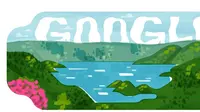 Google Doodle Danau Toba. (dok. Google)