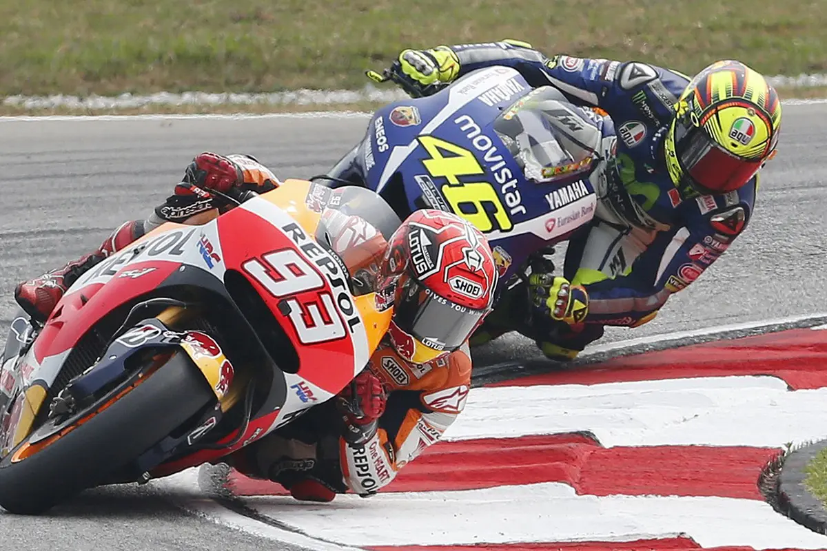 Marc Marquez dan Valentino Rossi