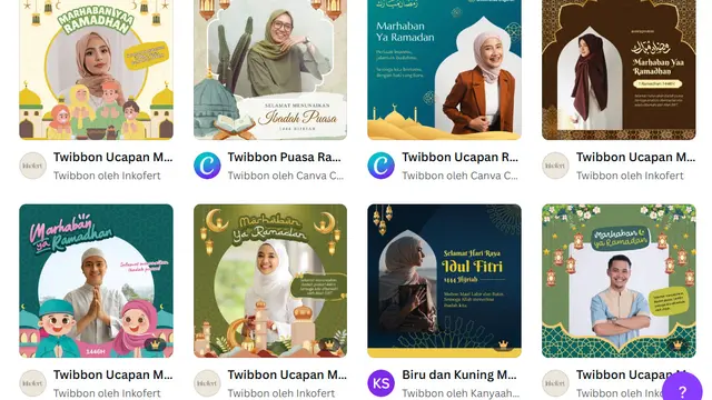 Twibbon Marhaban Ya Ramadan 2025 Pakai Canva