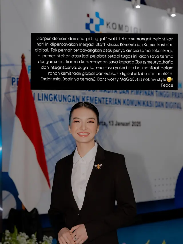 Sedang Demam, Raline Shah Tangkis Wajah Pucat dengan Makeup Fresh Saat Pelantikan Jadi Staf Khusus Komdigi