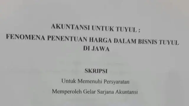 6 Judul Skripsi Tema Hantu Ini Unik Tapi Nyata Adanya, Bikin Melongo