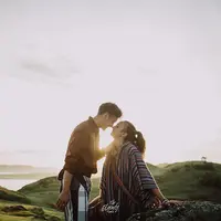 Nadine Chandrawinata dan Dimas Anggara