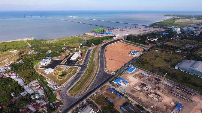 Pelabuhan Kuala Tanjung didukung dengan hinterland (Dok: Pelindo I)