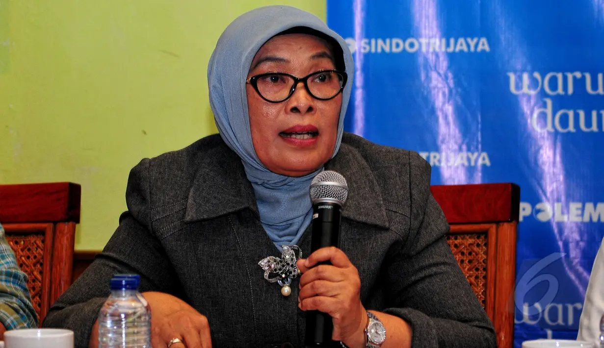Kabag Wassidik Ditresnarkoba Polda Metro Jaya, AKBP Sri Hastuti saat menjadi pembicara dalam diskusi bertema "Darurat Narkoba", di Cikini, Jakarta, Sabtu (16/5/2015). BNN mengklaim Indonesia sudah mengalami darurat narkoba. (Liputan6.com/Yoppy Renato)