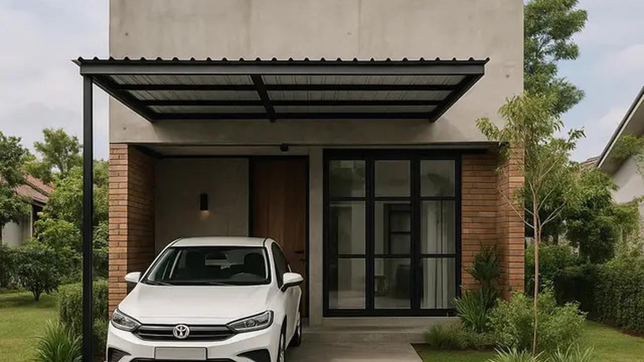 6 Tips Bikin Garasi Mobil di Perumahan dengan Lahan Terbatas, Tetap Aman dan Estetik