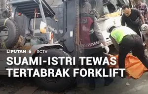 Suami-Istri Tewas Tertabrak Forklift