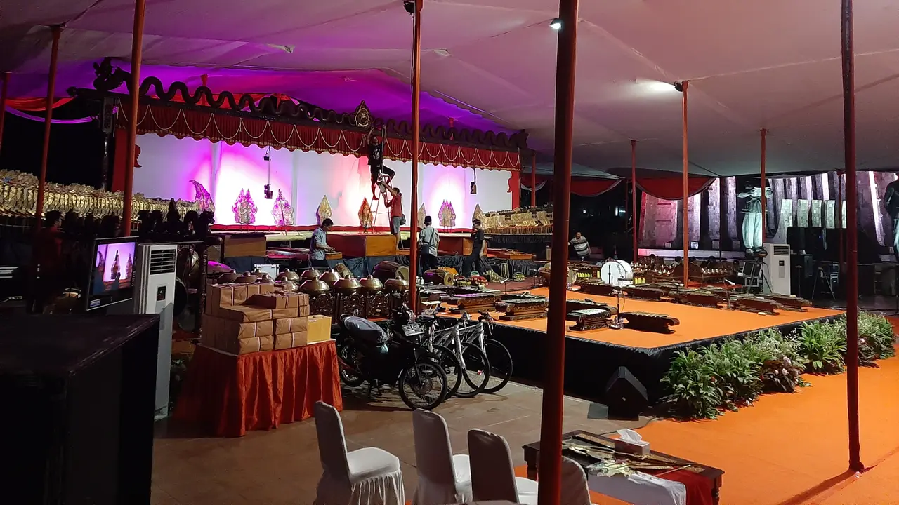 Partai Demokrasi Indonesia Perjuangan (PDIP) menggelar Gebyar Wayang Kulit 2019 (Liputan6/Yopi)