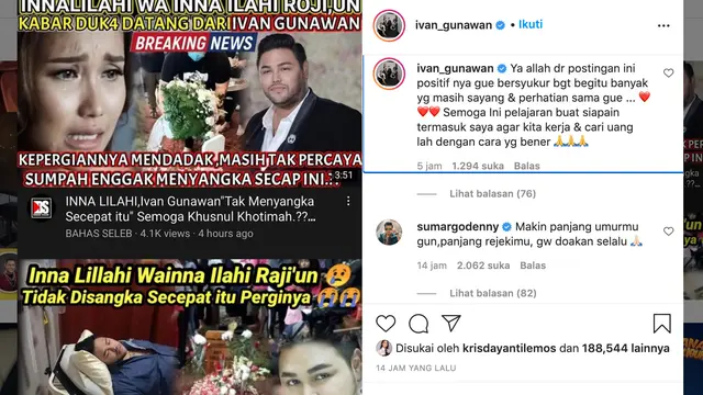 Unggahan Ivan Gunawan. (Foto: Instagram @ivan_gunawan)