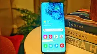 Galaxy S20 Plus diungkap pada Unpacked 2020. (Liputan6.com/ Agustin Setyo Wardani)