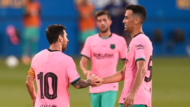 Penyerang Barcelona, Lionel Messi.