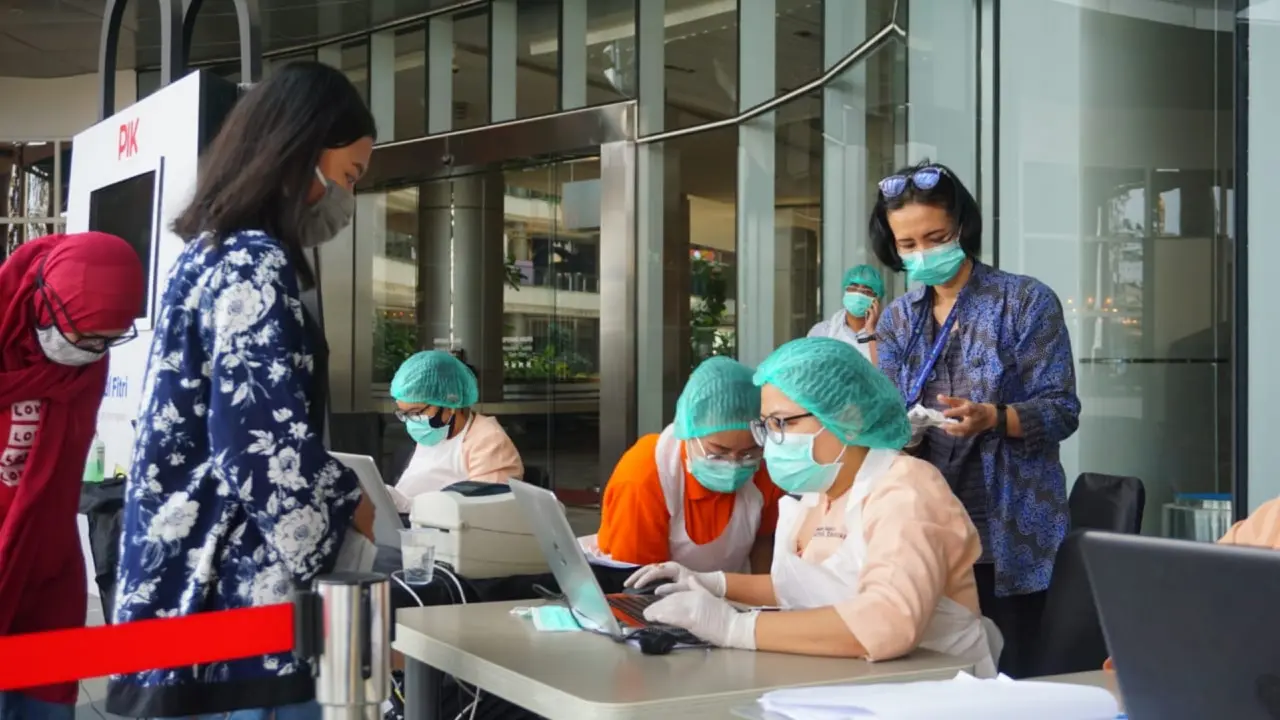 Protokol kesehatan masuk area mall di bawah naungan ASRI