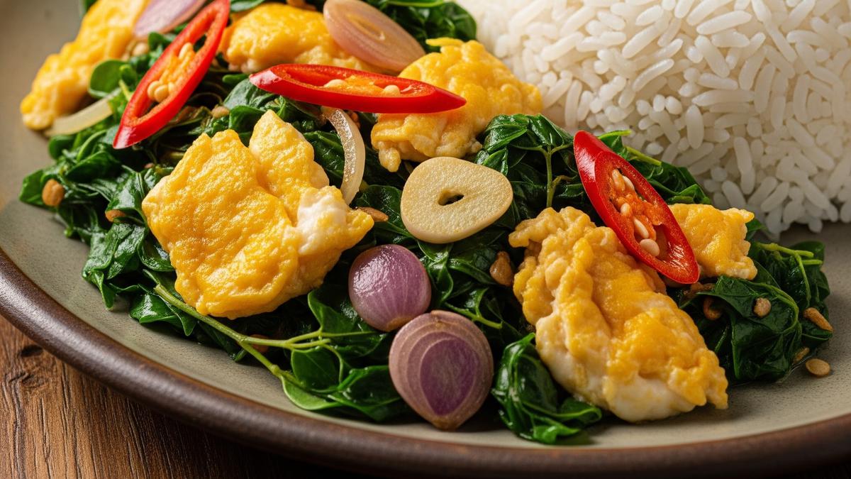 Resep Tumis Daun Kelor dan Telur Orak-arik, Lezat, Bergizi, dan Cepat Saji untuk Keluarga
