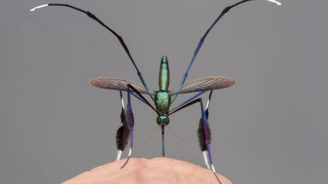 Nyamuk Sabethes cyaneus (Sumber: Facebook / Environmental News)