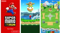 Tampilan gim Super Mario Run. (Liputan6.com/ Yuslianson)