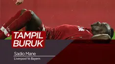 Berita video rapor para pemain Liverpool saat menghadapi Bayer Munchen, Sadio Mane tampil buruk pada pertandingan tersebut menurut Independent.