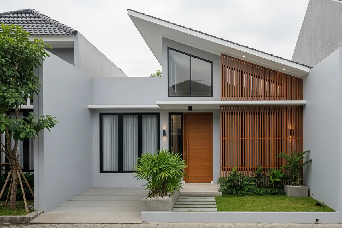 7 Desain Rumah Minimalis Atap Miring Satu Arah, Modern dan Cocok di Lahan Sempit