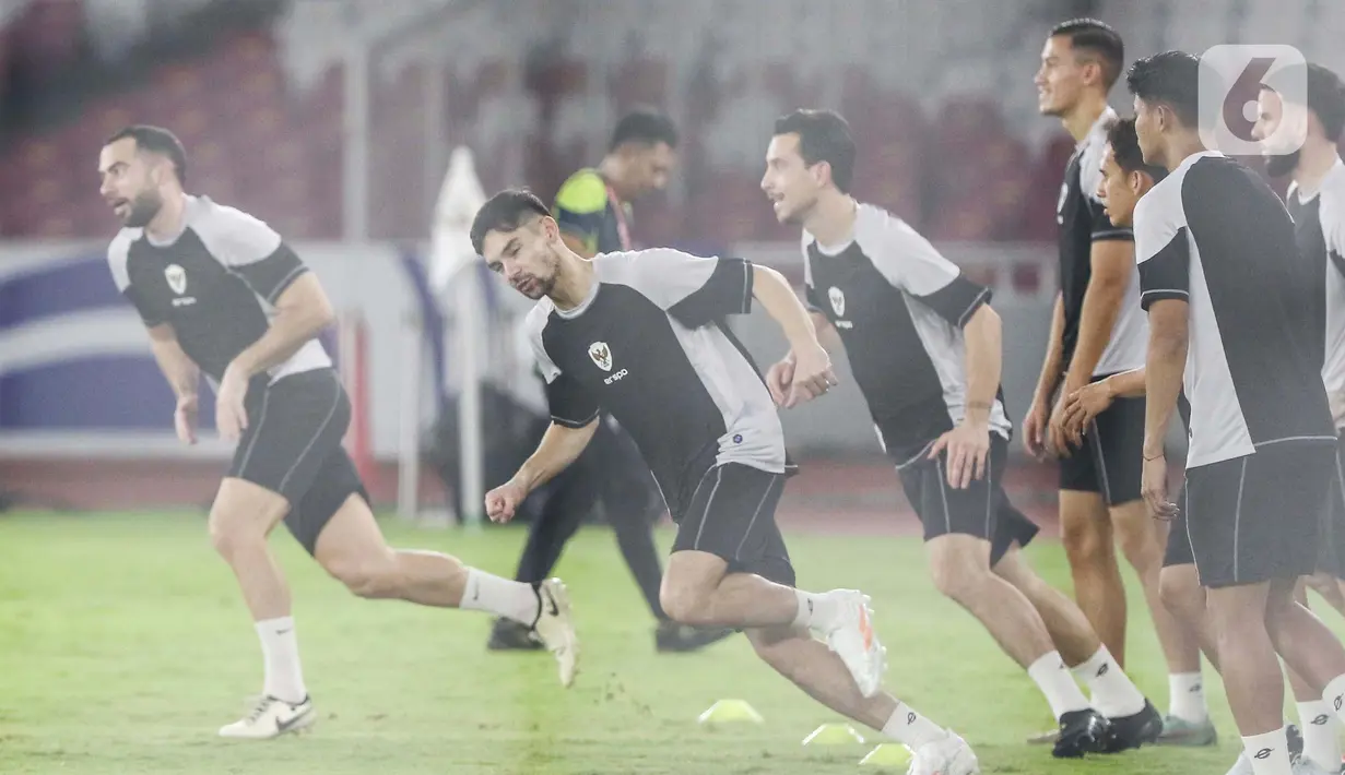 Laga antara timnas Indonesia melawan Arab Saudi akan berlangsung di Stadion Utama Gelora Bung Karno, Senayan, Jakarta. (Liputan6.com/Angga Yuniar)