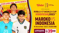 Link Nonton Piala Dunia U17 Indonesia vs Maroko di Vidio. (Sumber: dok .vidio.com)