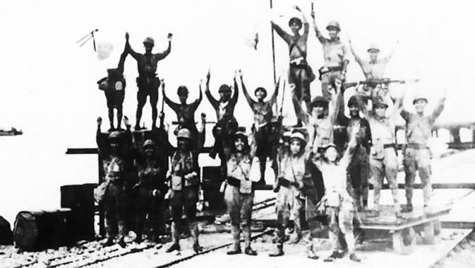 Pasukan Jepang mendarat di Merak 1 Maret 1942 (Wikimedia Commons)