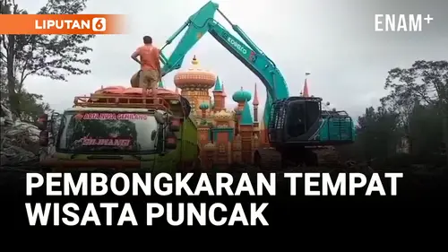 VIDEO: Hari Ke-6 Pembongkaran Hibisc Fantasy Park, Belasan Bangunan Sudah Dirobohkan
