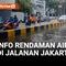 Sebagian ruas Jalan Gunung Sahari Raya, Pademangan, Jakarta Utara, masih tergenang air hingga Selasa pagi.