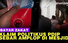 VIDEO: Ketahuan Bagi-Bagi Amplop di Masjid, Politikus PDIP Bilang Sedang Bayar Zakat