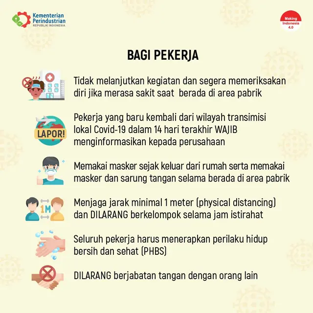 Surat Edaran Menteri Perindustrian Nomor 4 Tahun 2020. Dok Kemenperin