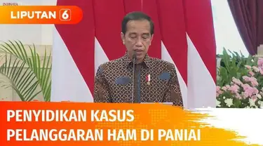 Buktikan komitmen penegakan dan menuntaskan pelanggaran HAM berat, Jokowi memerintahkan Jaksa Agung untuk selidiki kasus pelanggaran HAM di Paniai, Papua. Masih ada PR 12 pelanggaran HAM berat lainnya.