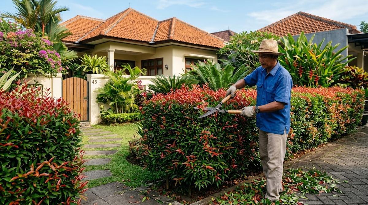 Cara Menanam Pohon Pucuk Merah di Halaman Rumah agar Rimbun/AI Generated