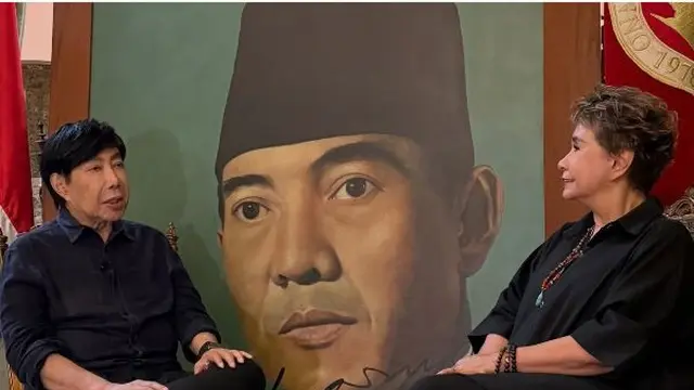 Unggahan Debby Sahertian tentang Pertemuannya dengan Guruh Soekarnoputra/instagram @debbysahertian54