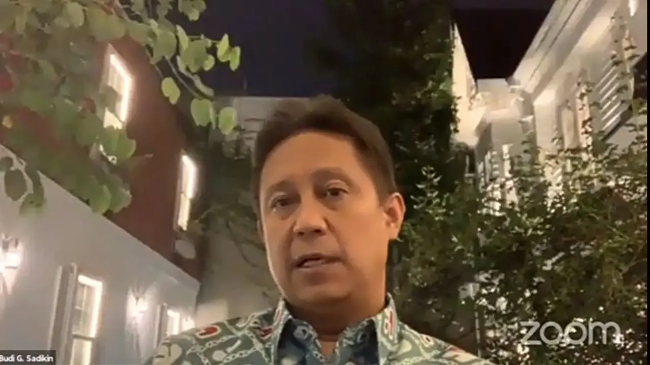Menteri Kesehatan, Budi Gunadi Sadikin, dalam Konferensi Pers PPKM Level, Senin (30/8/2021).