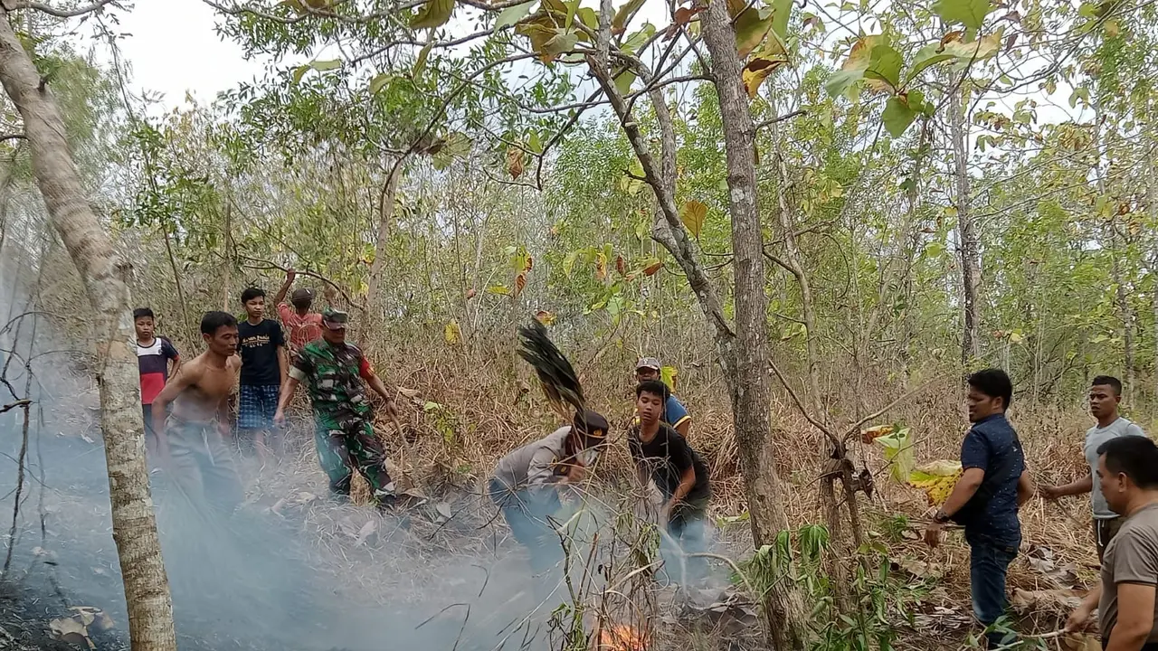 Kebakaran diduga akibat putung rokok, di Kebumen. (Foto: Liputan6.com/Polres Kebumen)