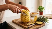 Cara Mengupas Nanas Bebas Sampah, 5 Teknik Mudah agar Daging Buah Tidak Terbuang Percuma