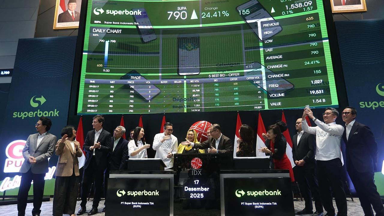 FOTO: Superbank Resmi Melantai di Bursa Efek Indonesia