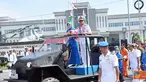 Citizen6, Surabaya: Upacara yang dihelat di lapangan Laut Maluku tersebut, selain parade dan defile, juga disuguhkan orkesta Simponi Kobangdikal  asuhan Komandan Detasemen Markas Kobangdikal Letkol Marinir Ludi Prastiyono. (Pengirim: Penkobangdikal)