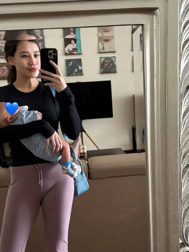 Gaya Stylish Aaliyah Massaid Saat Momong Anak, Jalani Motherhood dengan Happy