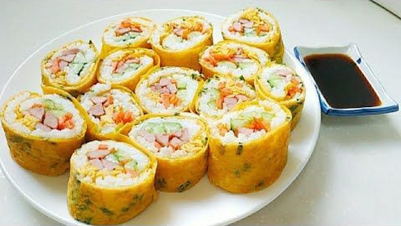 5. Rice Roll Eggs