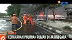 Puluhan Rumah di Jatinegara terbakar, ruas jalan menuju Pondok Bambu dan arah sebaliknya ditutup.