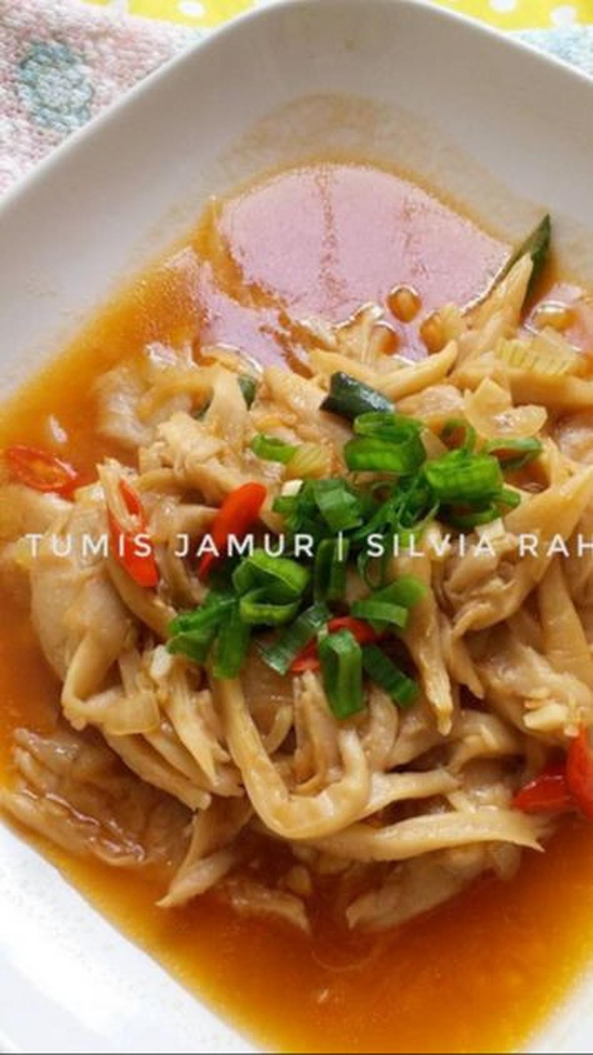 8. Resep Menu Diet Puasa Ramadhan: Tumis Jamur Tiram<br>