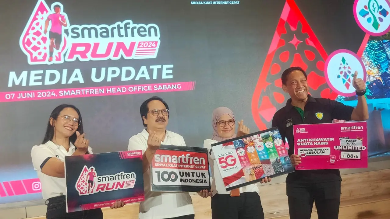 Jumpa pers Smartfren Run 2024
