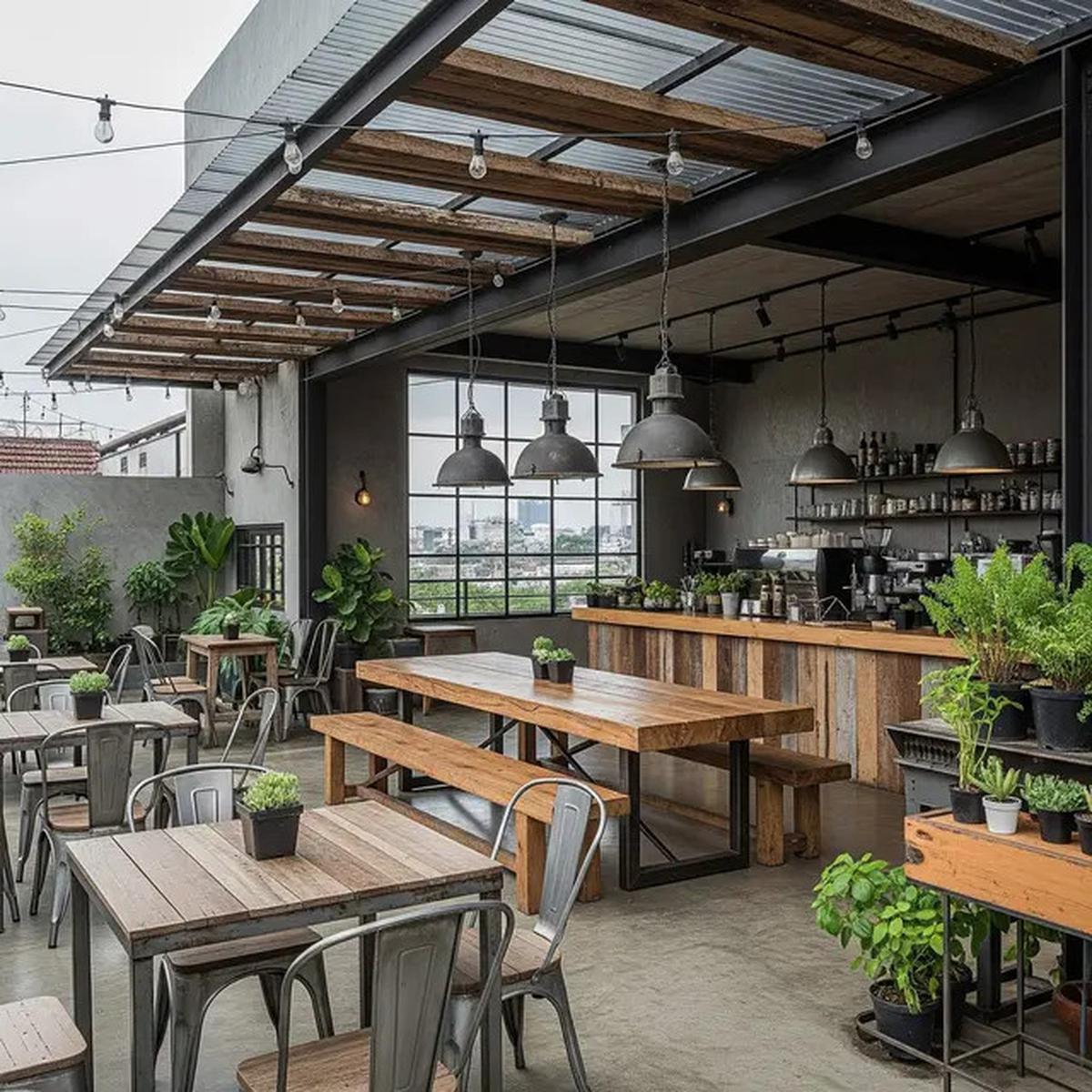 10 Model Teras Rumah Modern Cocok untuk Warung Kopi Kekinian di 2025, Estetik dan Hemat Biaya