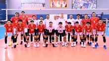 Timnas voli Indonesia bertemu Pakistan dalam perebutan tiket semifinal AVC Nations Cup 2025. Laga perempat final ini dimainkan di Isa Bin Rashed Hall, Manama, Bahrain, Sabtu (21/6) pukul 18:00 WIB. (foto: Asian Volley Ball)