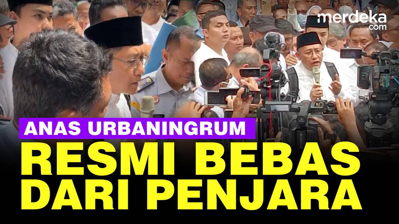 VIDEO: Bebas Bersyarat, Anas Urbaningrum Keluar dari Lapas Sukamiskin