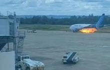 Mesin Pesawat Trigana Air Terbakar, Penumpang Panik Naik ke Sayap hingga Nekat Terjun ke Tanah