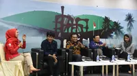 Diskusi Memaknai Sumpah Pemuda  digelar di Media Center Gedung Nusantara III, Jakarta, Senin (28/10).